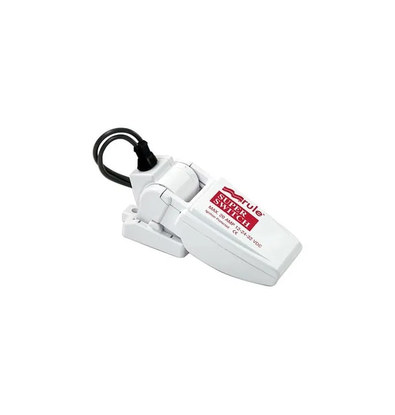 37A – RULE Bilge Pump Switch, Used For Rule ® Bilge Pumping System Snap Design 12 To 24 Volt With 14 Gauge Blocked Wi...